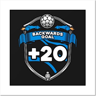 Rocket League Video Game Backwards Goal Funny Gifts Posters and Art